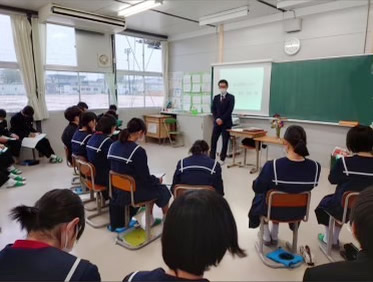 防府市立桑山中学校でワークフォーラムに参加しました